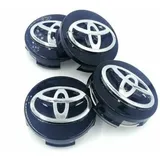 Fitags - 62 mm Radnabenkappe für Toyota 4Runner mit schwarzem Logo