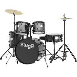 5-teiliges, 20" Standard Linden Schlagzeug m. Hardware u. Becken