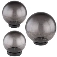 GLOBO Solarlampe Gartendeko Solarkugeln Außen LED Gartenlampe Erdspieß, rauch,