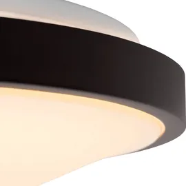 LUCIDE Dasher, schwarz, für Badezimmer, Kunststoff, LED Deckenleuchte - 34.8 cm - Ø 9.8 cm