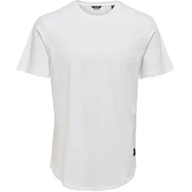 Only & Sons ONSMATT LONGY SS TEE NOOS weiß M