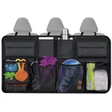 NiceNaiils Kofferraum Organizer, Auto Organizer, Auto Zubehör, Auto Aufbewahrungstasche, Kofferraumtasche, Zauberstabstruktur für SUV, Schwarz