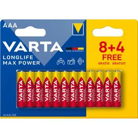 Varta Longlife Max Power Micro 8+4 AAA| Preis nach Code NIKOLAUS