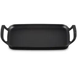 Le Creuset Grillplatte rechteckig BBQ Outdoor aus Gusseisen 40 cm