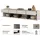 OTTO home Cross Lowboard 225 cm Braun Aluminium/Kunststoff/Metall/Melamin/Holzwerkstoff