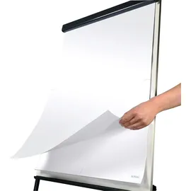 Herlitz Flipchart-Block, 20 Blatt, blanko, 680 x 990 mm 80 g-qm, holzfrei, mit Mikroperforation, gerollt - 5 Stück (10834133)