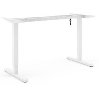 actiforce Steelforce Pro 300 elektrisch höhenverstellbares Schreibtischgestell weiß ohne Tischplatte, T-Fuß-Gestell weiß 101,0 - 151,0 x 75,0 cm