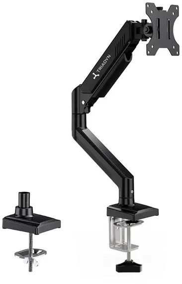 Neuer Schreibtischhalter Triadyn SoloLift für Monitor oder Laptop Ergonomisch Verstellbar Drehbar TRD-BLK-1L