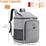 Isolierter Kühlrucksack 26L 32x25x40cm, grau
