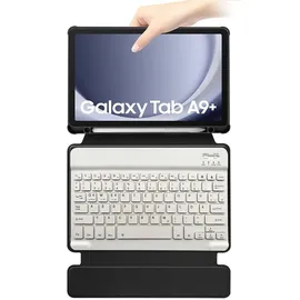 Lobwerk 3in1 Set Tastatur für Galaxy Tab A9+ Plus 2023 X210/X215 Weiß