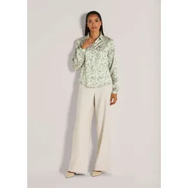 Madeleine Elegante Viskosebluse mit Knopfleiste Weiß 44