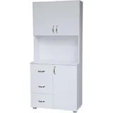 Hti-Living Küchenbuffet Blanca 80 x 180 x 40 cm Weiß