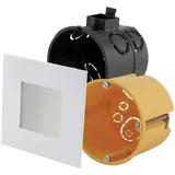 Heitronic LED-Einbauleuchte 2W quadratisch Weiß