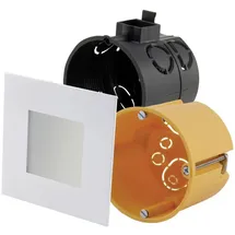 Heitronic LED-Einbauleuchte 2W quadratisch Weiß