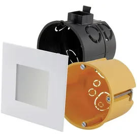 Heitronic LED-Einbauleuchte 2W quadratisch Weiß