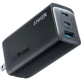 Anker Innovations Anker - Netzteil - 120 Watt - 5 A - PowerIQ 4.0 - 3 Ausgabeanschlussstellen (2 x USB-C, USB) Schwarz (A2148313)