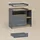 livinity® Wickelkommode Torino Anthrazit/Goldkraft Eiche mit 3 Schubladen,