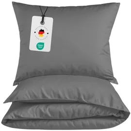 Carpe Sonno Renforcé Uni Grau 155 x 220 cm + 80 x 80 cm