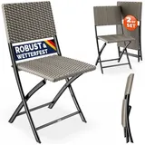 CASARIA Klappstuhl 60 x 43 x 60 cm beige/weiß 2 St.