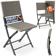 CASARIA Klappstuhl 60 x 43 x 60 cm beige/weiß 2 St.