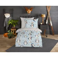 Muller Textil Jani Pinguin Mehrfarbig 135 x 200 cm + 2 x 80 x 80 cm
