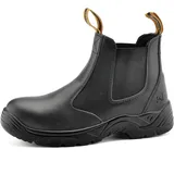S3 Arbeitsstiefel Herren & Damen, M-8025 Sicherheitsschuhe Herren & Damen hoch ESD, wasserdichtes & atmungsaktives Leder, leichte & bequeme Einlegesohle, S1P Stahlzehen & Stahlplatte - 39 EU Weit