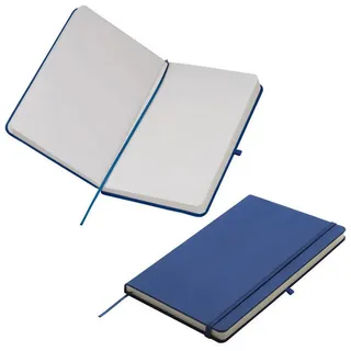 great british trading limited Notizbuch / DIN A5 / 160 S. / blanko / samtweiches PU Hardcover / Farbe: blau