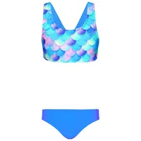 Aquarti Bustier-Bikini Meerjungfrau Violett/Blau/Rosa 140