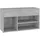 vidaXL Schuhbank 80 x 30 x 45 cm betongrau / grau