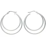 VIVANCE Paar Creolen Silbercreole silberfarben