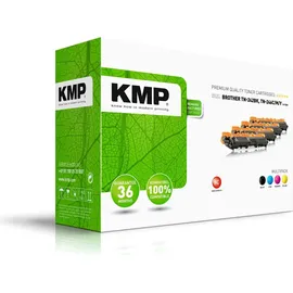 KMP Kompatibel zu Brother B-T58V Multipack Schwarz/Cyan/Magenta/Gelb