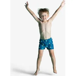 Windel-Badehose Boxer Baby waschbar blau bedruckt berlinerblau|blasses Minzgrün 73-75cm 12M