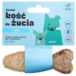 AZANKI Flunder Fischknochen für Hunde 12cm