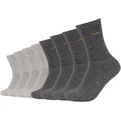 8er Pack camano Online Tennissocken aus Baumwolle 0010 - grey 39-42