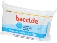 baccide Lingettes Désinfectantes Mains et Surfaces Lingette(S) 70 pc(s)