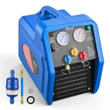 Vevor Kältemittelabsauggerät Tragbare Kältemittel Absaugstation 220V/50Hz 1450 U/min. 3/4 PS
