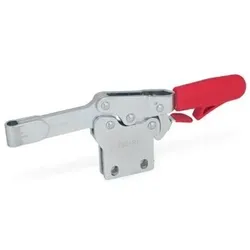 820.4-130-PL Schnellspanner, Spannhebel horizontal, mit Verriegelung, mit senkrechtem Fuß