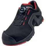 Uvex 1 support Halbschuhe S3 schwarz, rot Weite 10 Gr. 48 - Schwarz