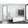 Aurlane Badewannenaufsatz Black Lines 2 100 x 140 cm Klarglas Profilfarbe schwarz