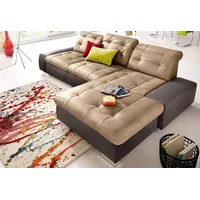 sit&more Ecksofa Palomino L-Form, wahlweise XL oder XXL und mit Bettfunktion braun