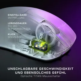 Turtle Beach Pure Air Gaming-Maus, Weiß