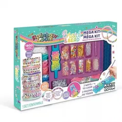 Rainbow Loom: Riesiges Set für Gummibandarmbänder und Perlenketten