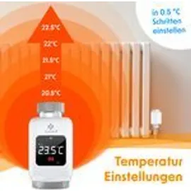 Kesser Heizkörperthermostat WLAN Smart Home mit 6 Heizkörperventilen