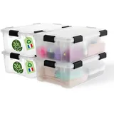 Iris Ohyama Aufbewahrungsbox WSB-30 30 l 4-tlg. transparent