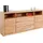 OTTO home Sideboard OTTO HOME "Ribe,180cm breit, Fronten Massivholz,7 Fächer", beige (kernbuche teilmassiv), B:180cm H:80cm T:35cm, Holz teilmassiv, Sideboards, Sideboard, Holz massiv, Holzwerkstoff, Metall Griffe,2Türen,3Schubladen