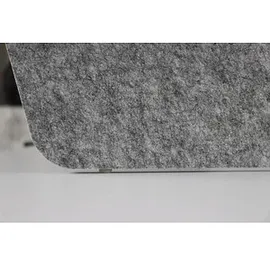 Hammerbacher Akustik-Tischtrennwand, grau 154,0 x 60,5 cm, 1 St.