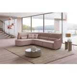 Egoitaliano Ecksofa »Puffy«, mit Ottomane, wahlweise mit und ohne elektrischer Relaxfunktion, beige