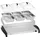 Royal Catering Buffetwärmer 3X2L Warmhalteplatte Elektrisch Heizplatte Wärmeplatte 400w