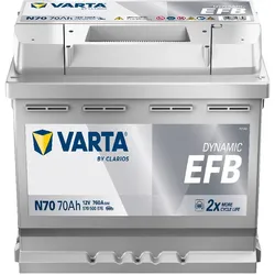 VARTA N70 Blue Dynamic EFB 12V 70Ah 760A Autobatterie Start-Stop 570 500 076