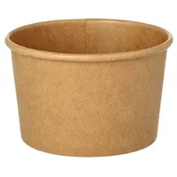 Papstar Suppenbecher Pappe rund 230 ml Ø 9,8 cm 25 St. Braun